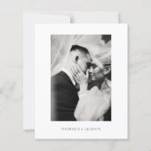 BUDGET Klassieke Elegante Script Foto Bruiloft (Achterkant)