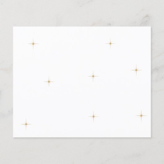 BUDGET Klassieke Hemelse Gouden Maan Sterren Bruil (Achterkant)