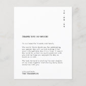 Budget Klassieke Minimale Typografie Fotobruiloft (Achterkant)