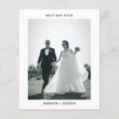 Budget Klassieke Minimale Typografie Fotobruiloft (Voorkant)