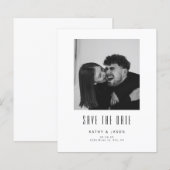 BUDGET Klassieke Moderne Trouwfoto Save The Date (Voorkant / Achterkant)