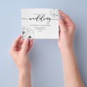 Budget/Klassieke/trouwuitnodiging. Flyer (Hand)