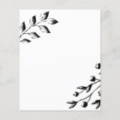 Budget klassieke trouwuitnodiging. Flyer (Achterkant)