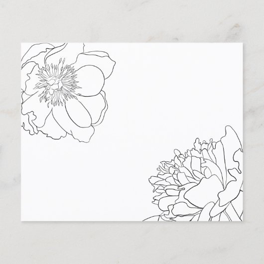 Budget/Klassieke/trouwuitnodiging. Flyer (Achterkant)