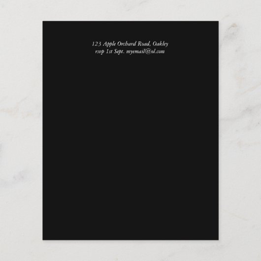 Budget Klassieke Zwarte Witte Katholieke Trouw Uit (Achterkant)