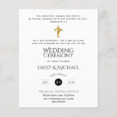 Budget Klassieke Zwarte Witte Katholieke Trouw Uit (Voorkant)