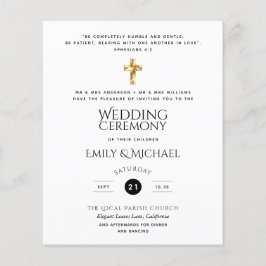 Budget Klassieke Zwarte Witte Katholieke Trouw Uit