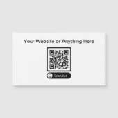 Budget kleine hoeveelheid QR-code zakelijke kaartm (Voorkant)