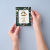 Budget Kleine pompoen herfst baby shower Flyer (Hand)