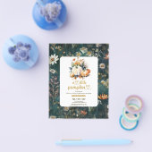 Budget Kleine pompoen herfst baby shower Flyer (Enkel)