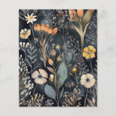 Budget Kleine pompoen herfst baby shower Flyer (Achterkant)