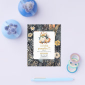 Budget Kleine pompoen herfst baby shower Flyer (Enkel)