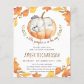 BUDGET Kleine pompoen Olifant Boy Baby shower Flyer (Voorkant)