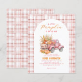 BUDGET kleine pompoen roze vrachtwagen meisje Baby (Voorkant / Achterkant)