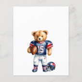Budget Kleine Quarterback Op Komst Baby Shower (Achterkant)