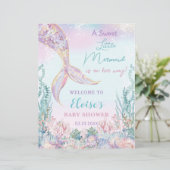 Budget Kleine Zeemeermin Baby shower Zee Welkomstb (Staand voorkant)