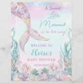Budget Kleine Zeemeermin Baby shower Zee Welkomstb (Voorkant)