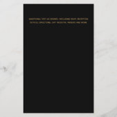 BUDGET kleuren trends GOLD Wedding Invite Moderne (Achterkant)