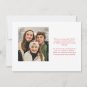 Budget Kleurrijk Script Calligrafie 2 Foto Gelukki Feestdagenkaart (Achterkant)