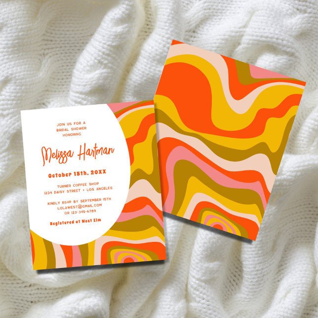 Budget Kleurrijke Curvy Wavy Groovy Vrijgezellenfe (Creator heeft geüpload)