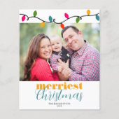 Budget Kleurrijke Kerstverlichting Vakantiefoto (Voorkant)