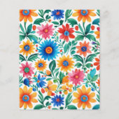 Budget Kleurrijke Mexicaanse Floral Fiesta bruilof (Achterkant)