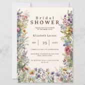 Budget Kleurrijke Wilde Bloem Bloemenschildering i Kaart (Voorkant)