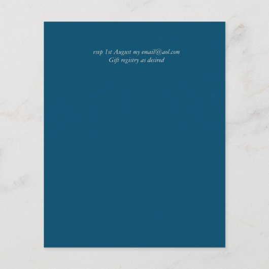 BUDGET Kleurtrends Gouden Krans Trouw Uitnodiging (Achterkant)