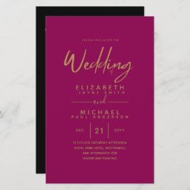 BUDGET Kleurtrends GOUDEN Trouwkaart Modern