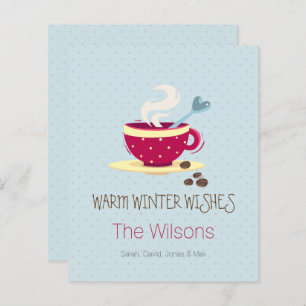 Budget Koffee Warm Winter Wishes Holiday Card