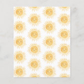 Budget komt van de Son Baby shower Invitation (Achterkant)