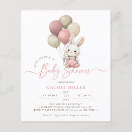 Budget konijnenballonnen roze meisje Baby shower