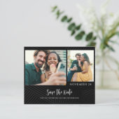 Budget Koppel 2 Foto's Save the Date Aankondiging (Staand voorkant)