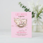 BUDGET Koppel Baby Shower Cute Uilen Bos Uitn. (Staand voorkant)