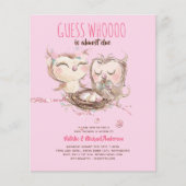 BUDGET Koppel Baby Shower Cute Uilen Bos Uitn. (Voorkant)