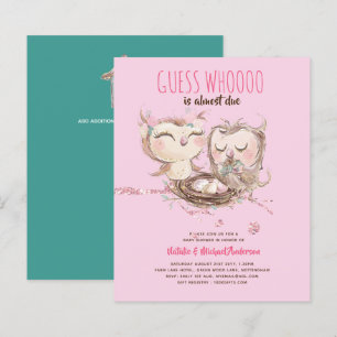 BUDGET Koppel Baby Shower Cute Uilen Bos Uitn.