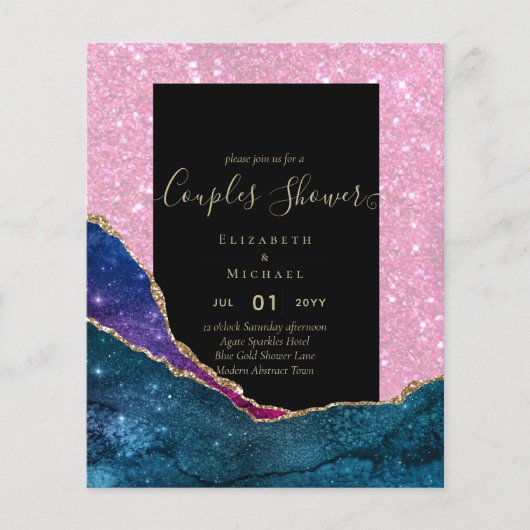 BUDGET Koppels BRIDAL SHOWER - AGATE Goud (Voorkant)