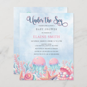 Budget koraal onder het Zee Marine Baby shower