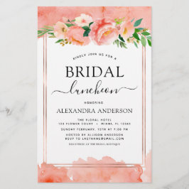 Budget Koraal Perzik Bruiloft Luncheon