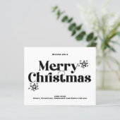 BUDGET Kortstondige kerstkaart (Staand voorkant)