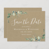 BUDGET Kraft Eucalyptus Weddenschap bespaart datum (Voorkant / Achterkant)