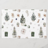 Budget Krans Monogram 7 Foto Kerstmis- Medium (Achterkant)