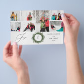 Budget Krans Monogram Vreugde 7 Foto Flyer (Hand)