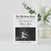 Budget Krant Trouwfoto Sla de datum op (Staand voorkant)