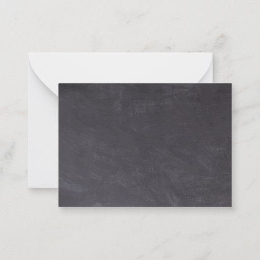 Budget Krijtbord Eucalyptus Verhuisbericht Notitiekaartje (Achterkant)