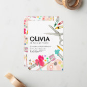 Budget Kunst Kunstenaar Verf Feest Schilderij Verj Notitiekaartje (Voorkant / Achterkant in situ)