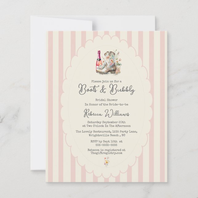  Budget Laarzen & Bubbel Country Chic Bruidsfeest  (Voorkant)