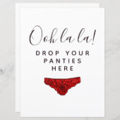 BUDGET Laat Je Broekje Hier Bruidsborrel Bord (Voorkant / Achterkant)