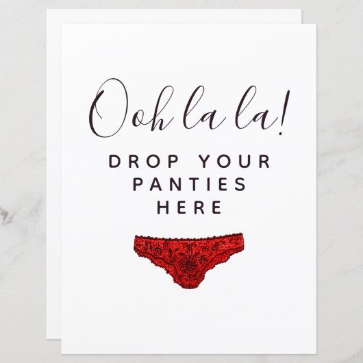 BUDGET Laat Je Broekje Hier Bruidsborrel Bord (Voorkant / Achterkant)