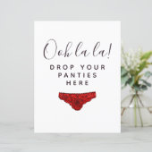 BUDGET Laat Je Broekje Hier Bruidsborrel Bord (Staand voorkant)